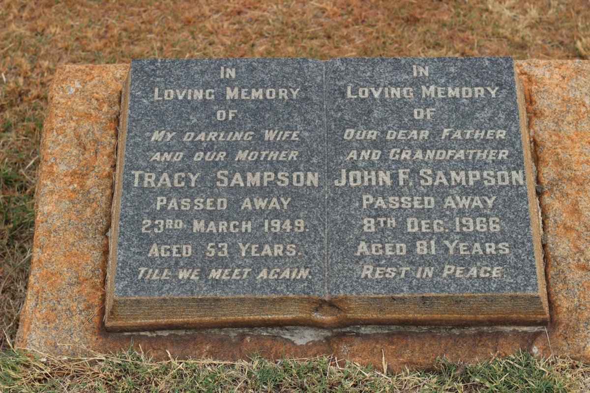 SAMPSON John F. -1966 &amp; Tracy -1949