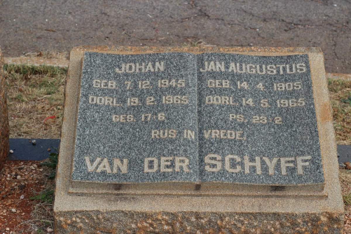 SCHYFF Jan Augustus, van der 1905-1965 :: VAN DER SCHYFF Johan 1945-1965
