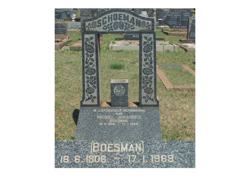SCHOEMAN Michiel Johannes 1906-1969