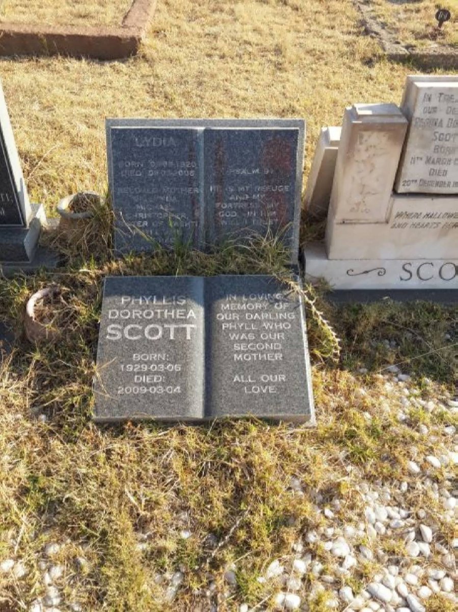 SCOTT Lydia 1920-2008 :: SCOTT Phyllis Dorothea 1929-2009
