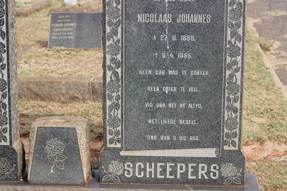 SCHEEPERS Nicolaas Johannes 1888-1955