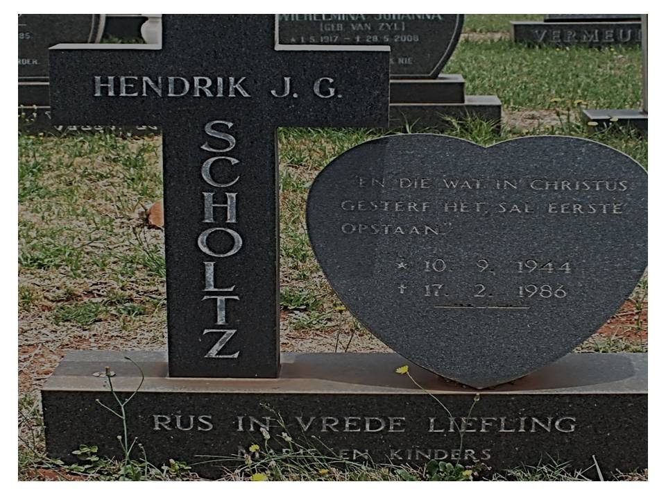 SCHOLTZ Hendrik J.G. 1944-1986