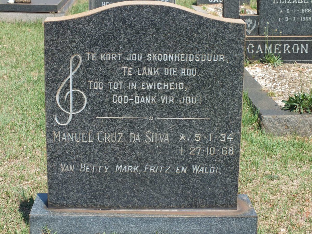 SILVA Manuel Cruz, da 1934-1968