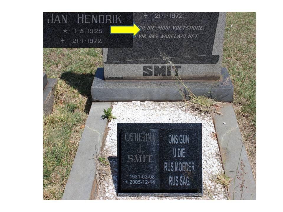 SMIT Jan Hendrik 1925-1972 &amp; Catherina J. 1931-2005