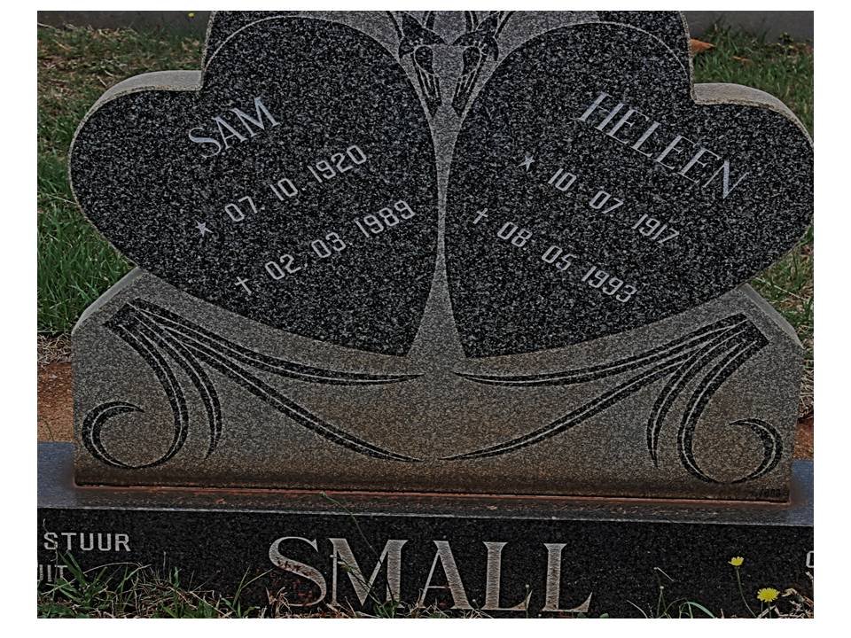 SMALL Sam 1920-1989 &amp; Heleen 1917-1993