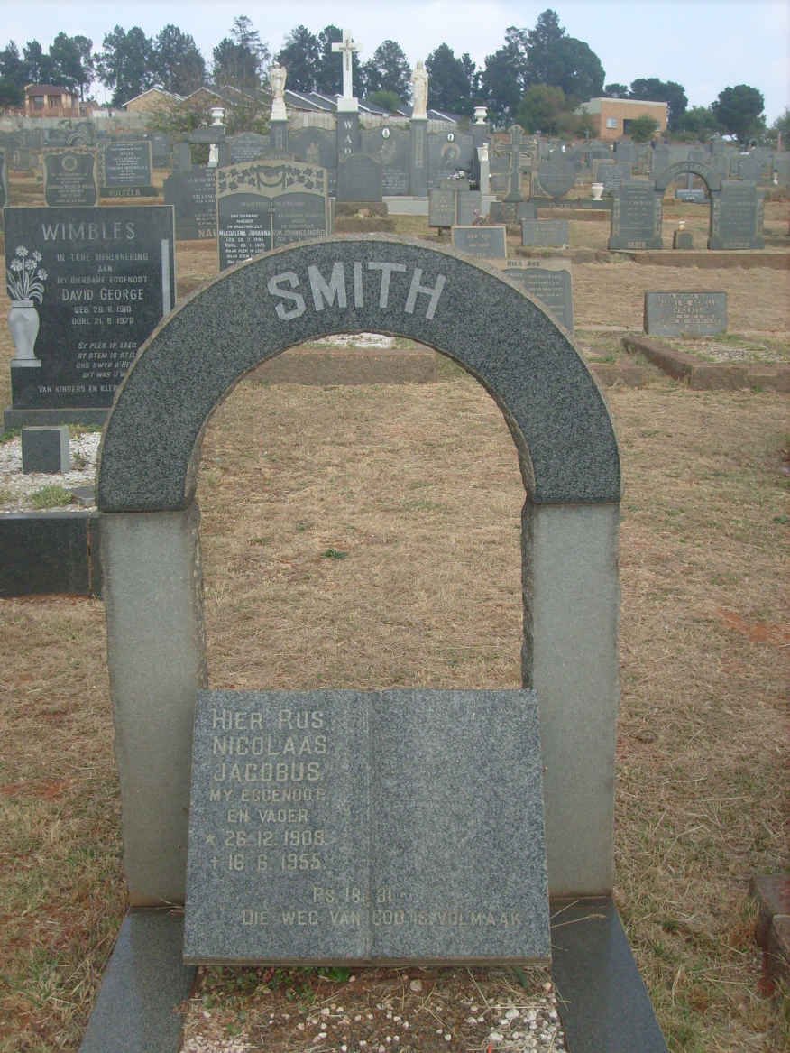 SMITH Nicolaas Jacobus 1909-1955