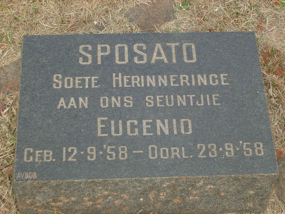 SPOSATO Eugenio 1958-1958