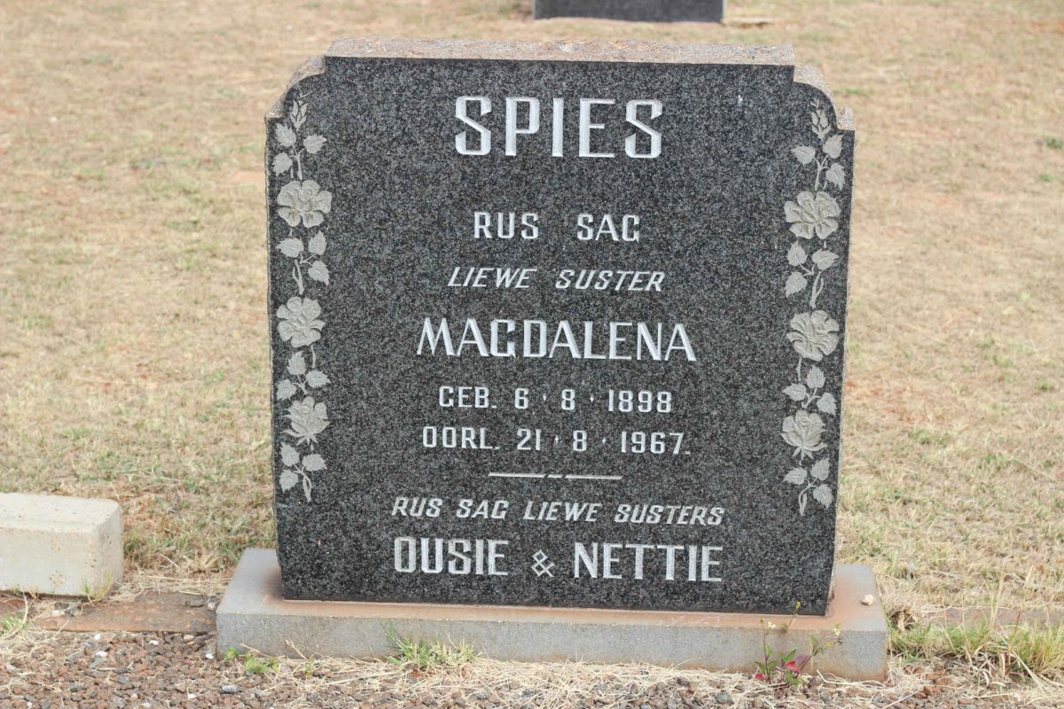 SPIES Magdalena 1898-1967