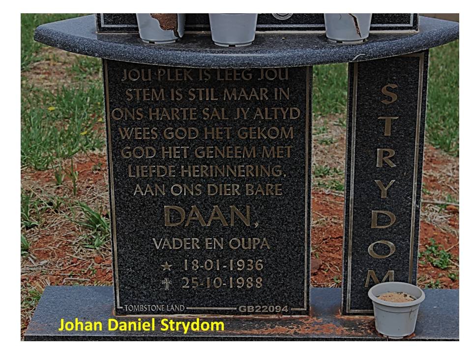 STRYDOM Johan Daniel 1936-1988