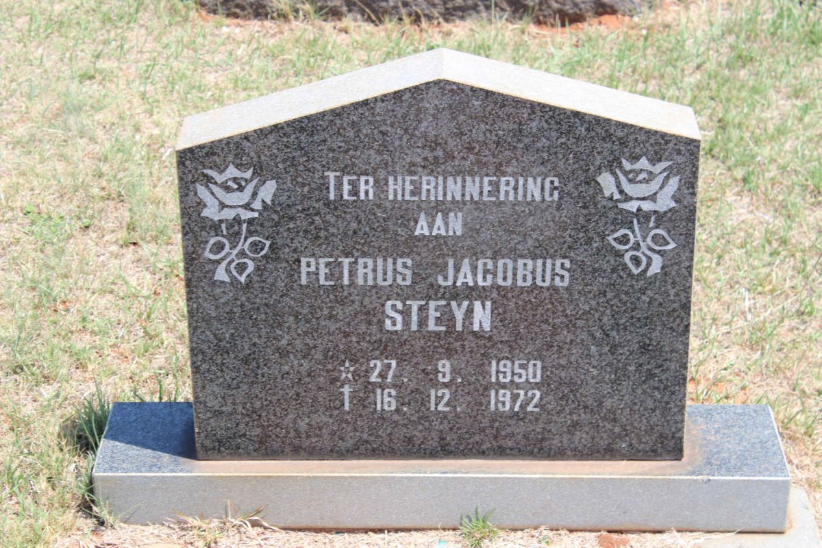 STEYN Petrus Jacobus 1950-1972
