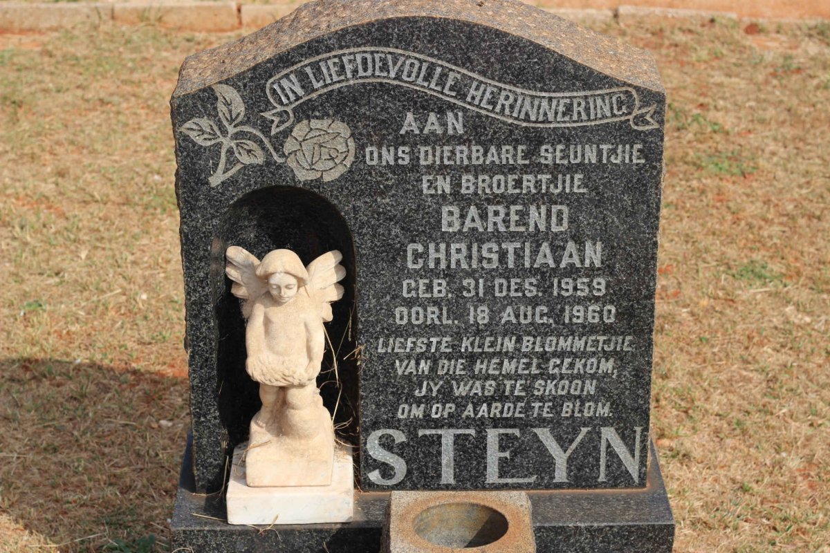 STEYN Barend Christiaan 1959-1960