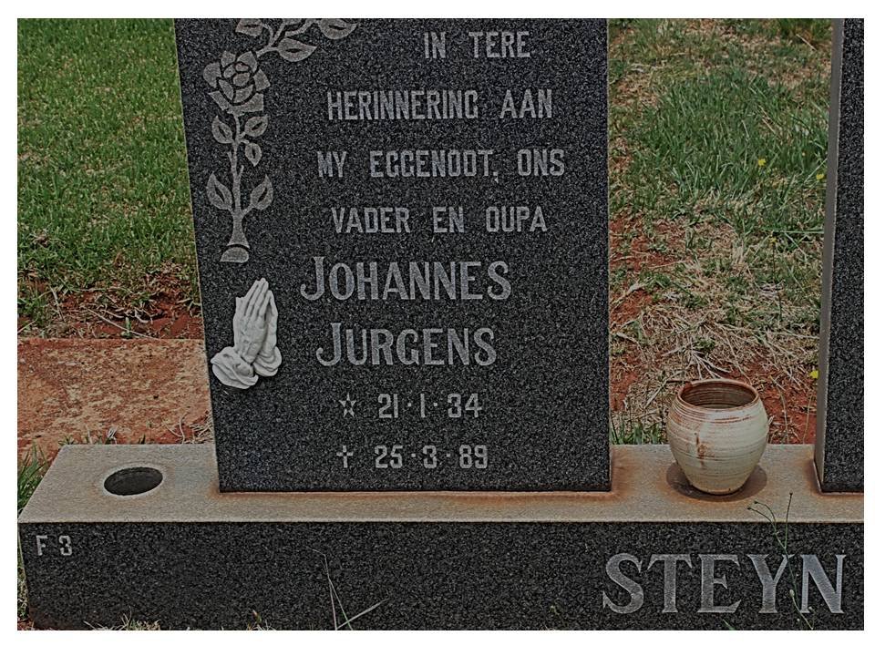 STEYN Jacobus Jurgens 1934-1989