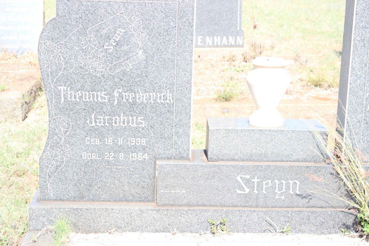 STEYN Theunis Frederick Jacobus 1938-1964