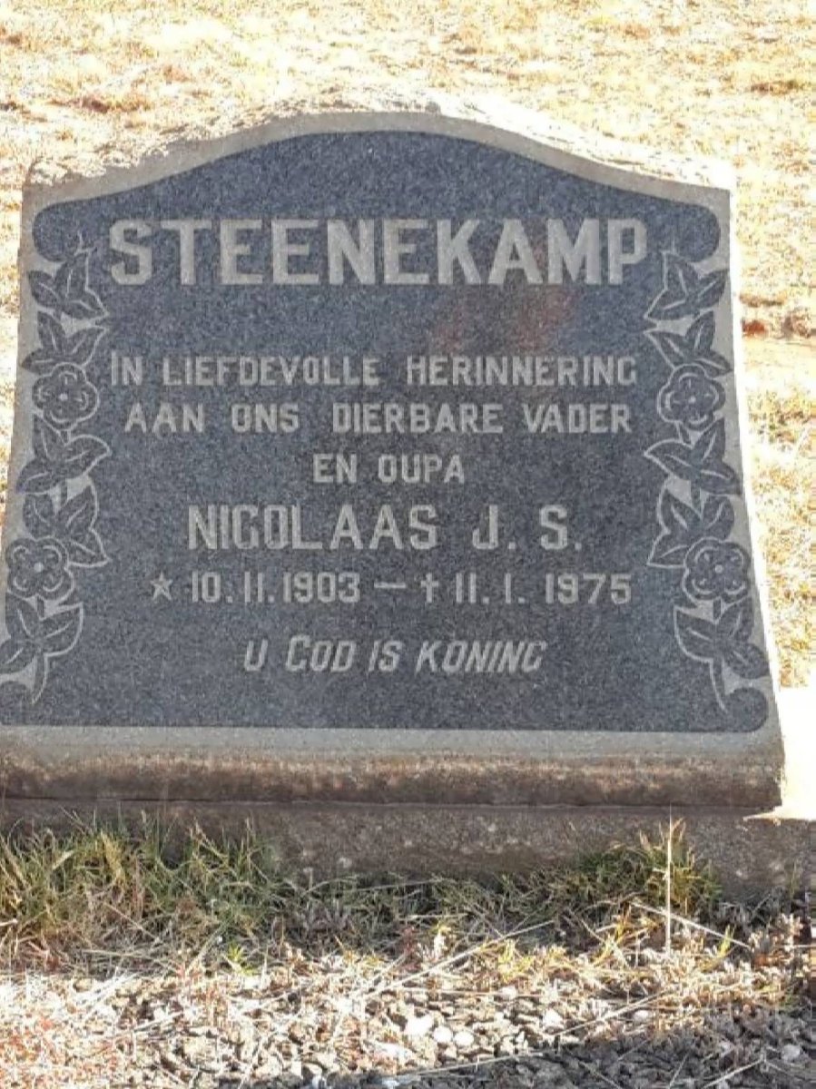 STEENEKAMP Nicolaas J.S. 1903-1975