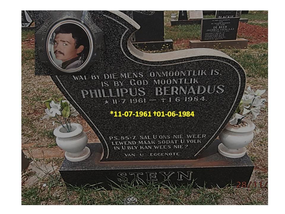 STEYN Phillipus Bernadus 1961-1984
