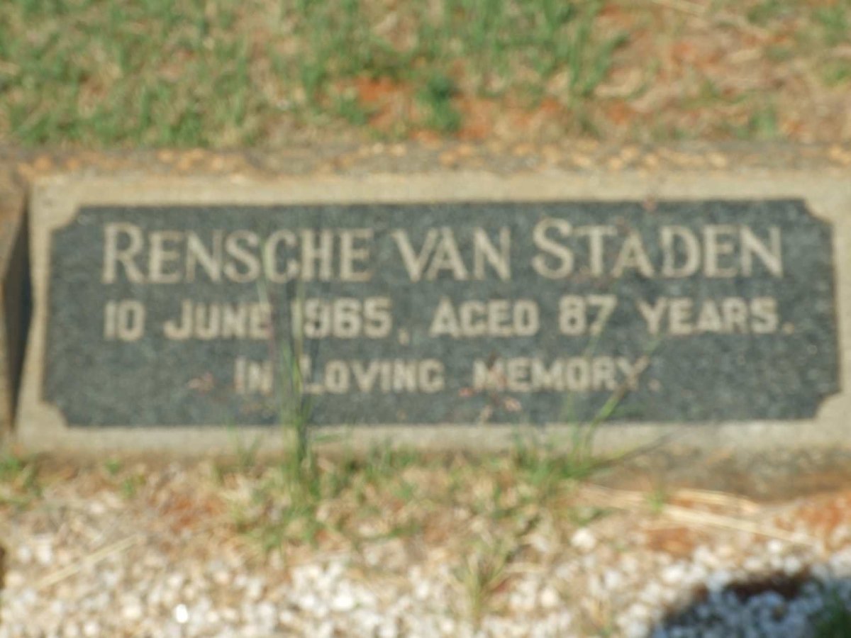 STADEN Rensche, van -1965