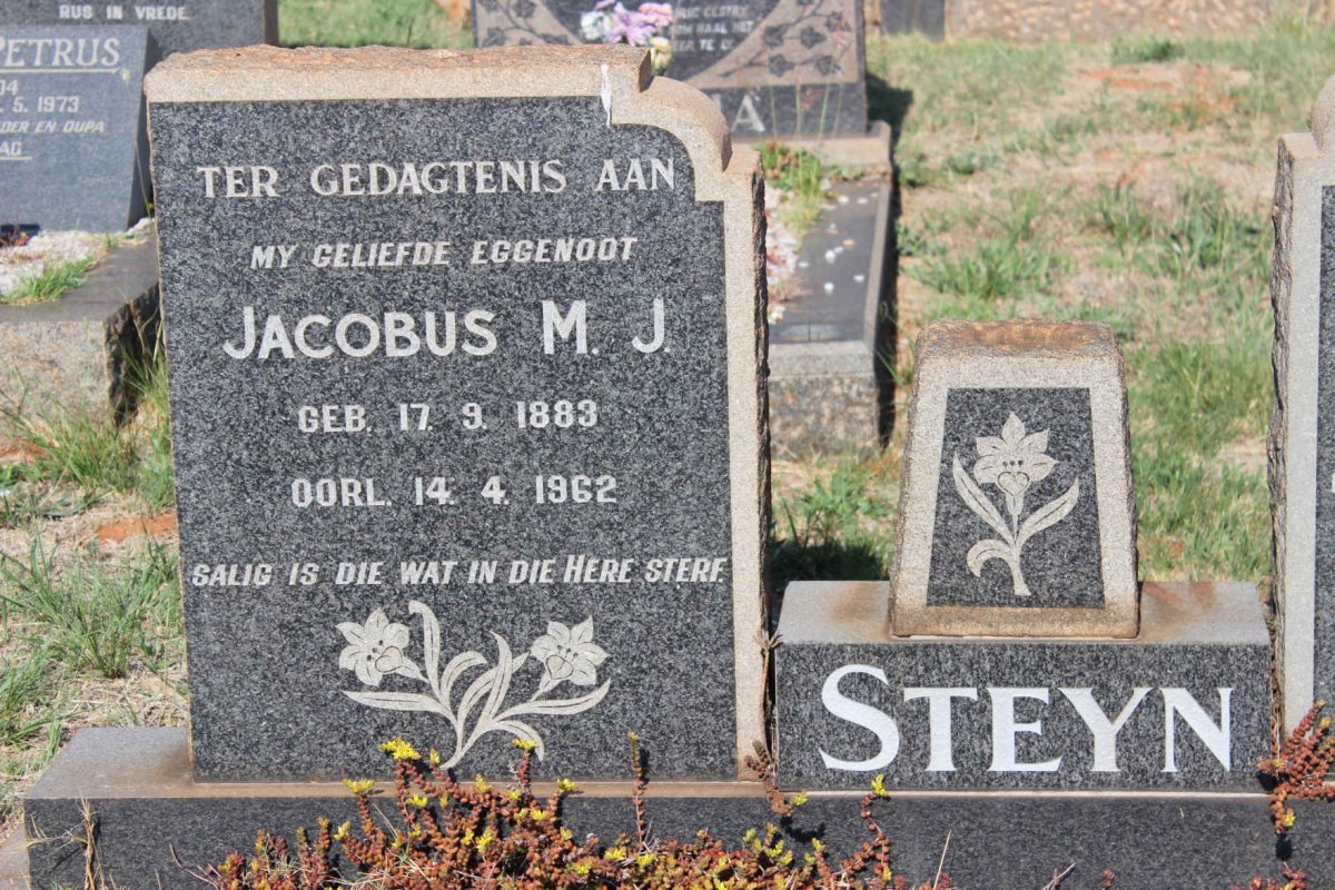 STEYN Jacobus M.J. 1883-1962