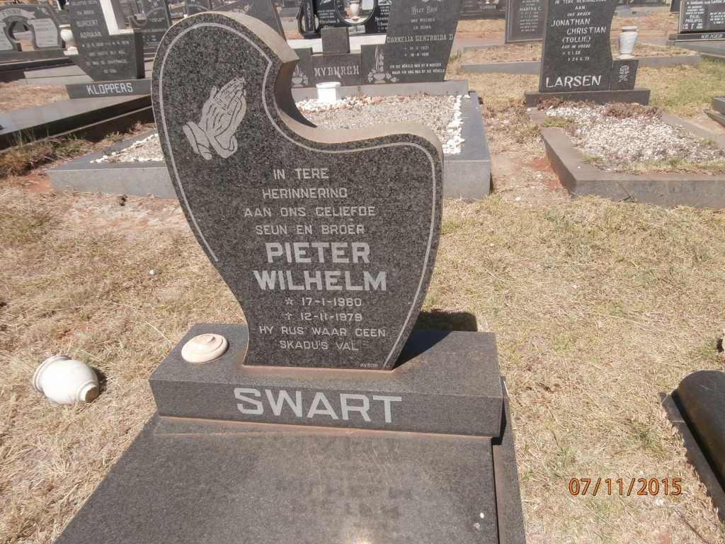 SWART Pieter Wilhelm 1960-1979