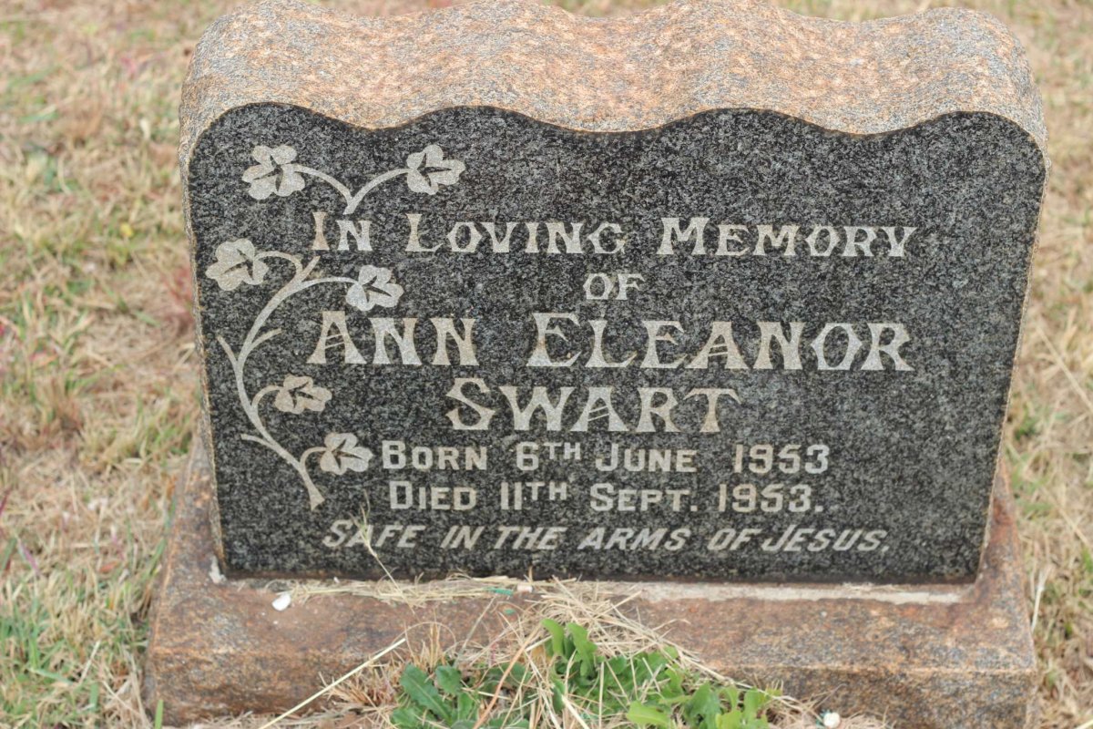 SWART Ann Eleanor 1953-1953