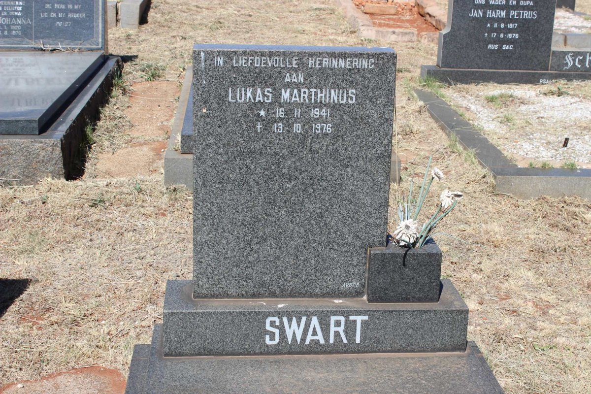 SWART Lukas Marthinus 1941-1976