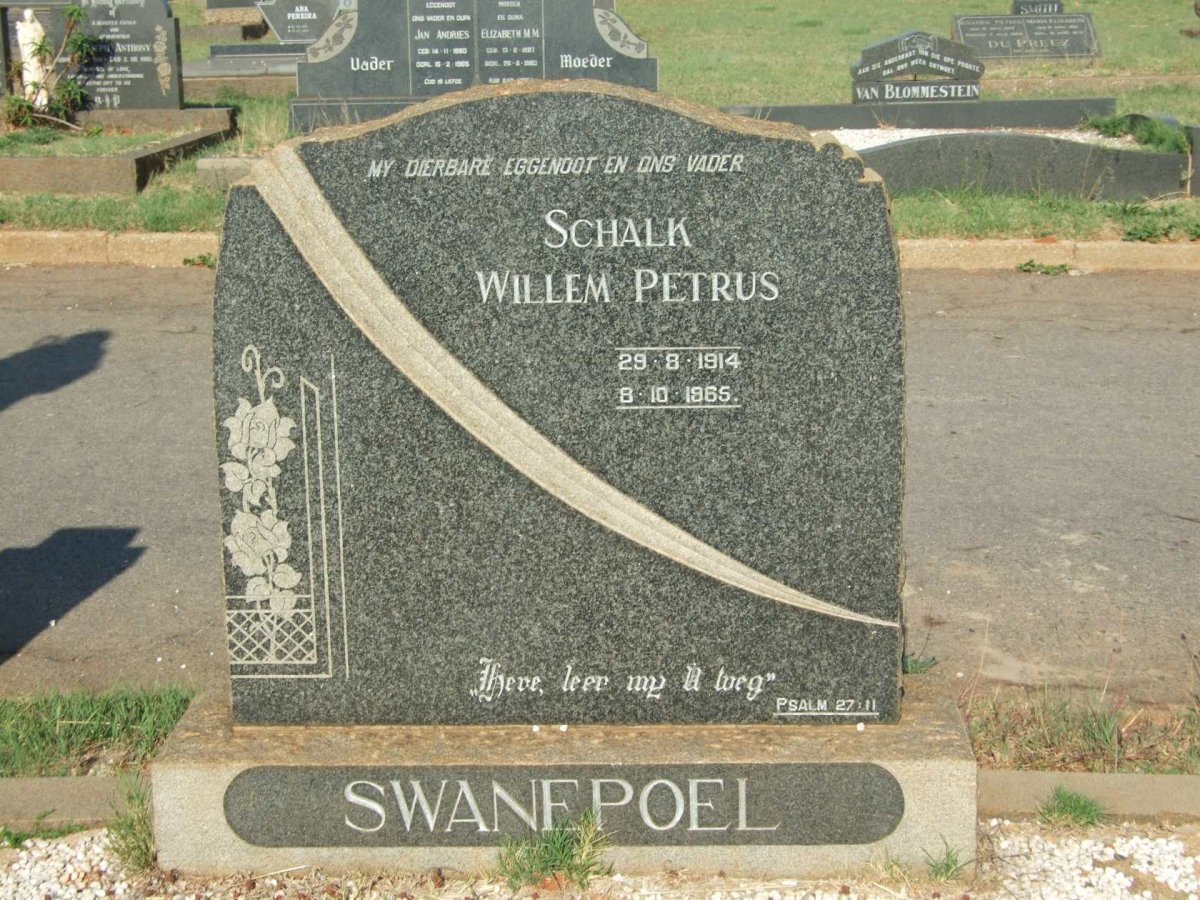 SWANEPOEL Schalk Willem Petrus 1914-1965