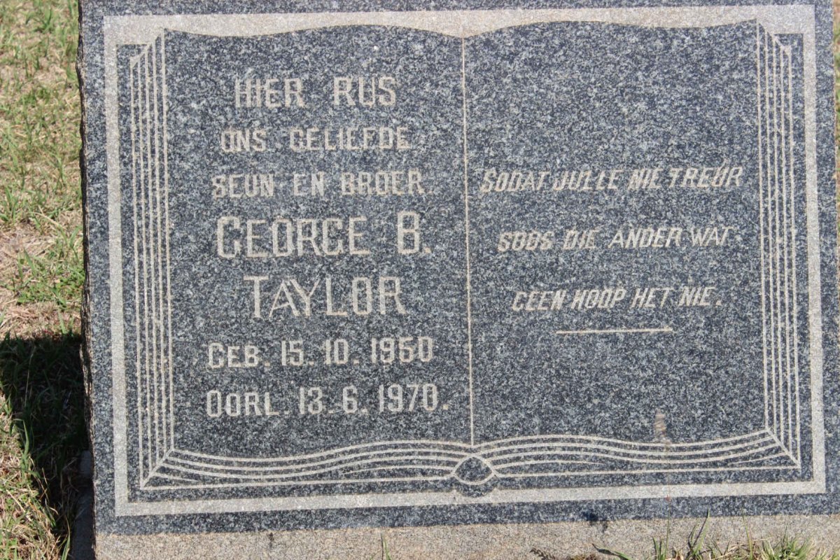 TAYLOR George B. 1950-1970