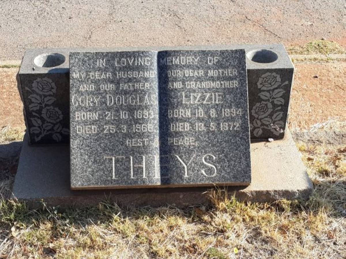THEYS Cory Douglas 1893-1966 &amp; Lizzie 1894-1972
