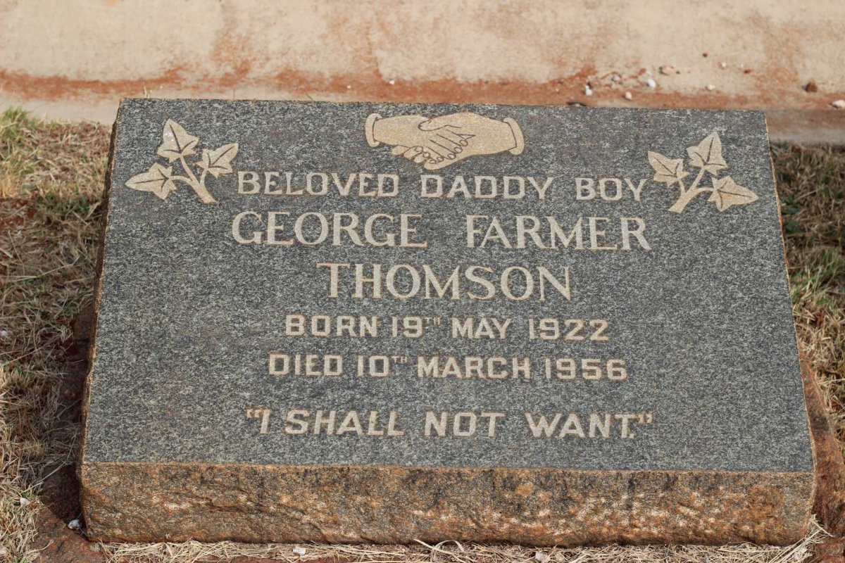 THOMSON George Farmer 1922-1956