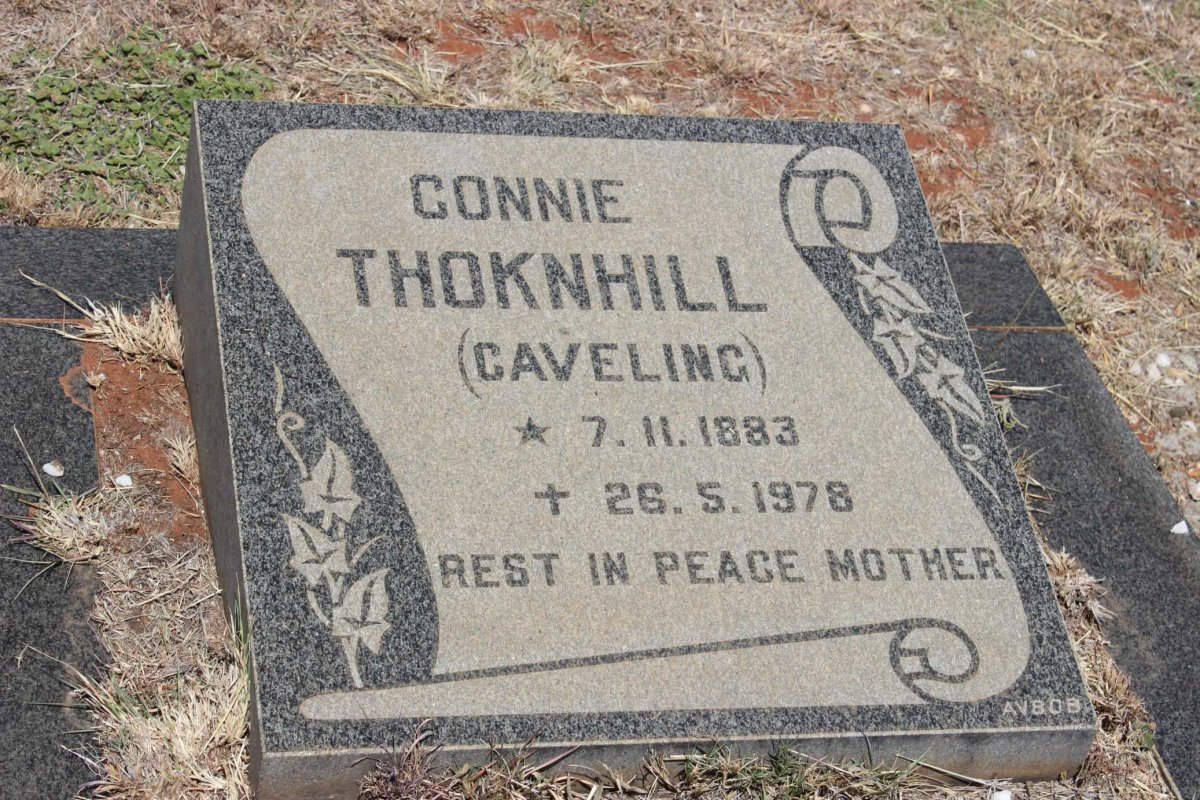 THOKNHILL Connie nee CAVELING 1883-1978