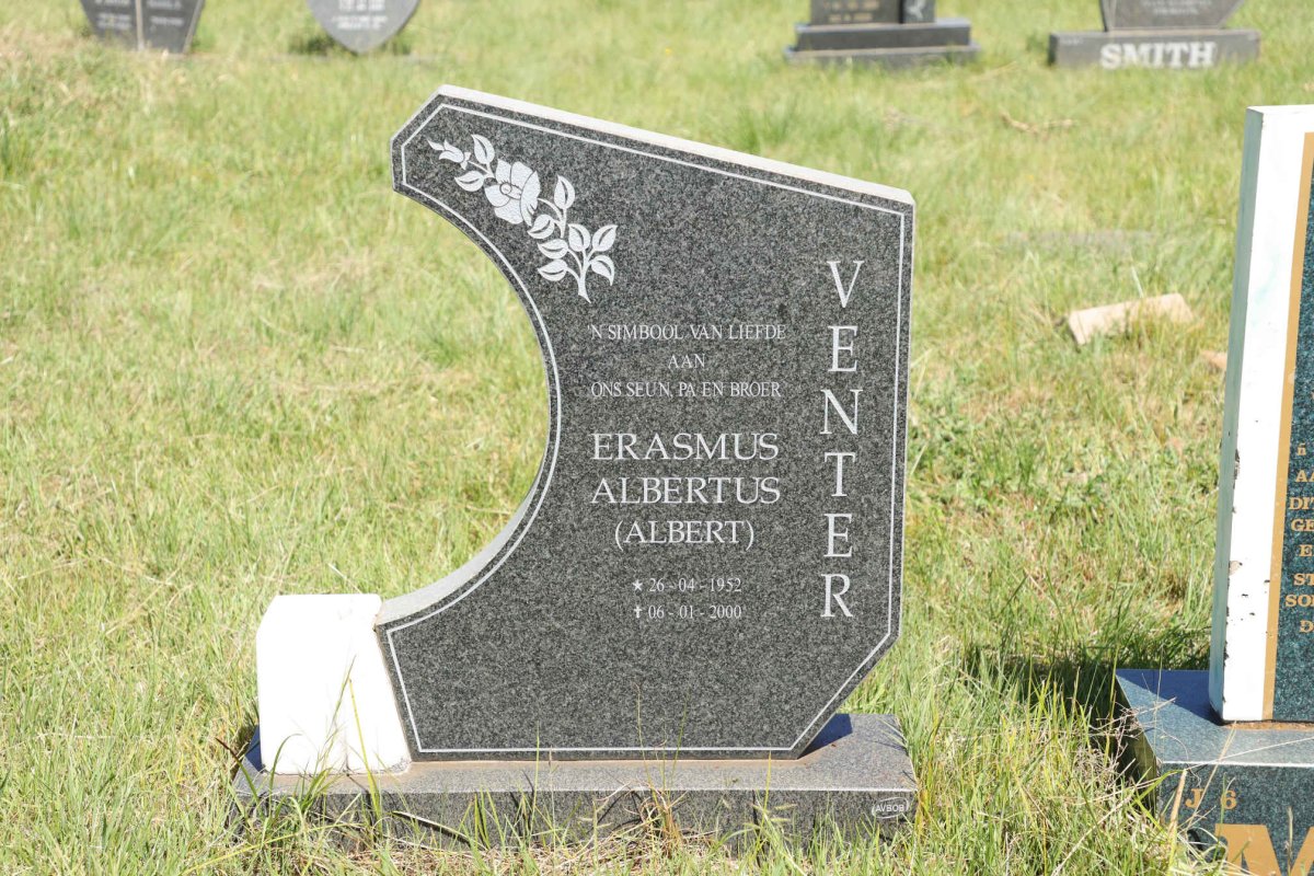 VENTER Erasmus Albertus 1952-2000