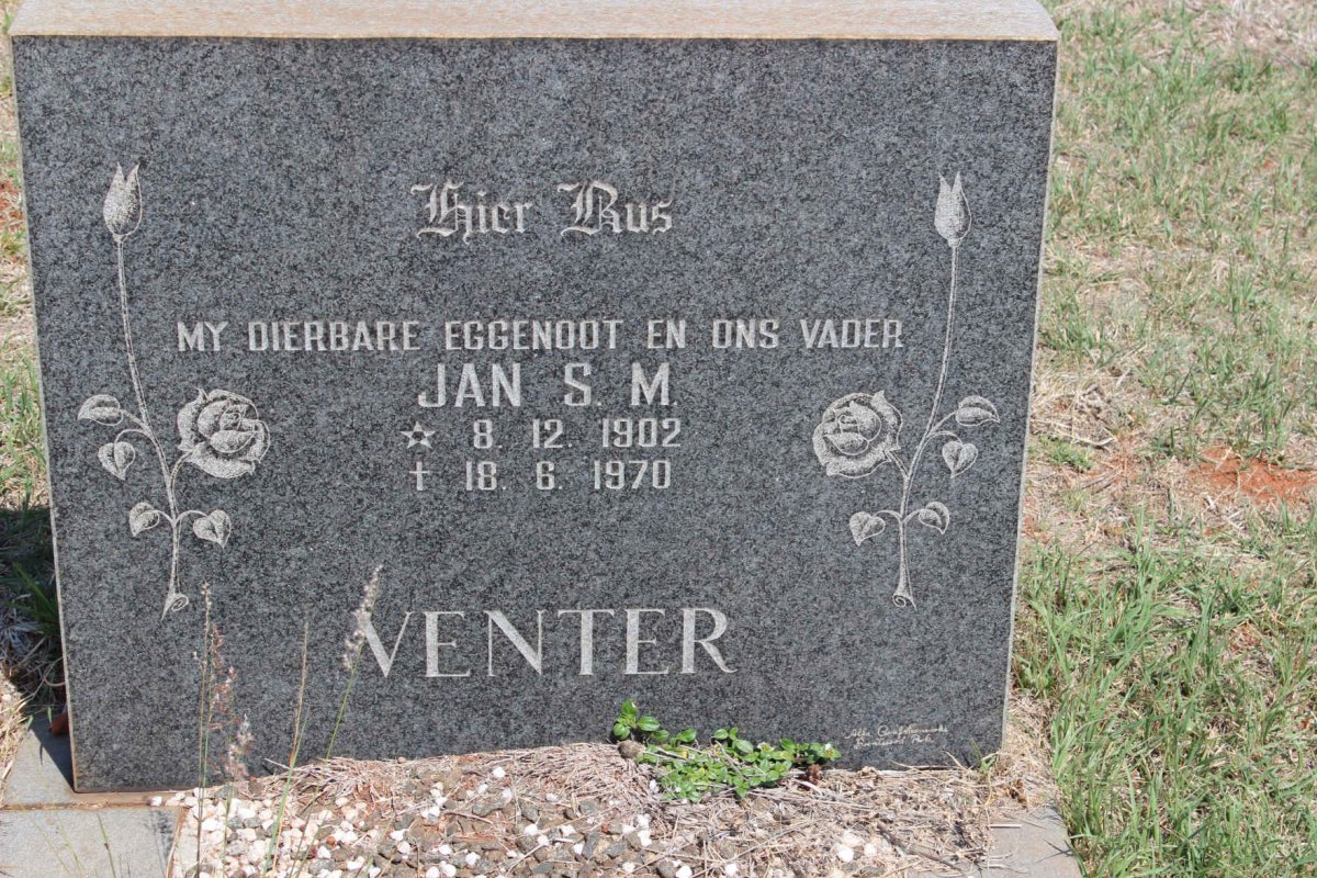 VENTER Jan S.M. 1902-1970