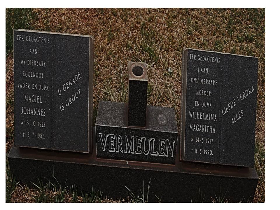 VERMEULEN Magiel Johannes 1923-1982 &amp; Wilhelmina Magaritha 1927-1990