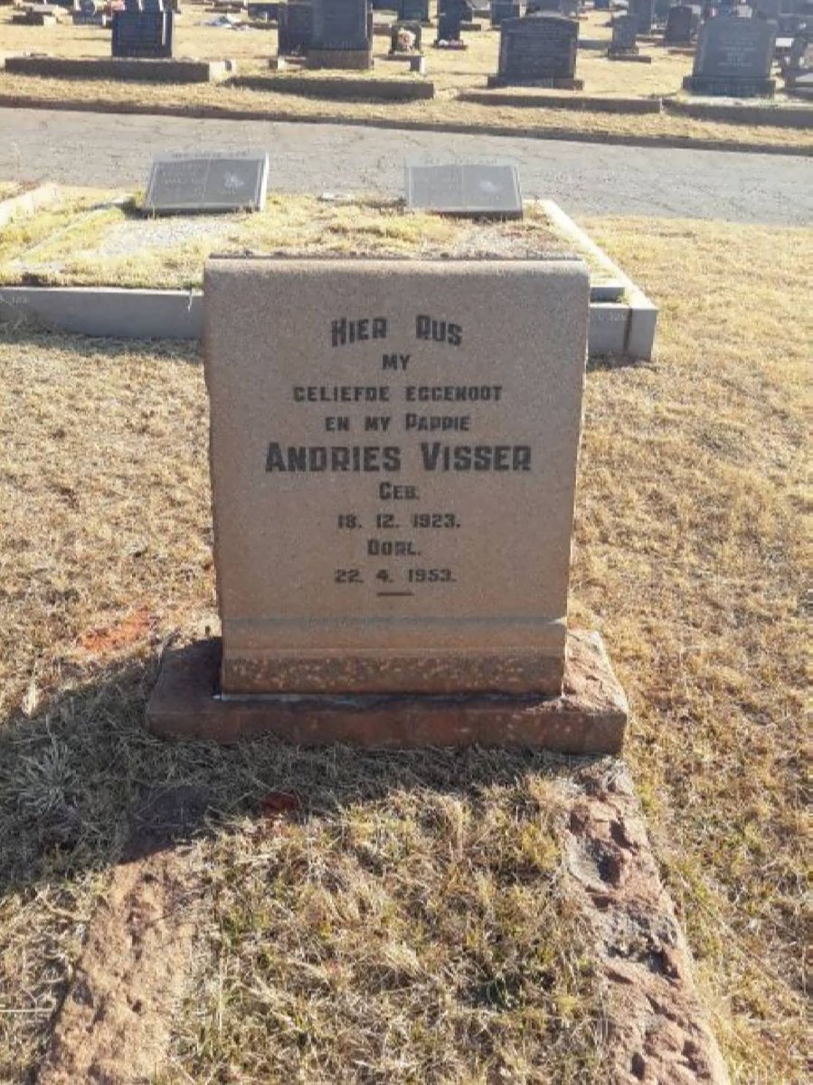 VISSER Andries 1923-1953