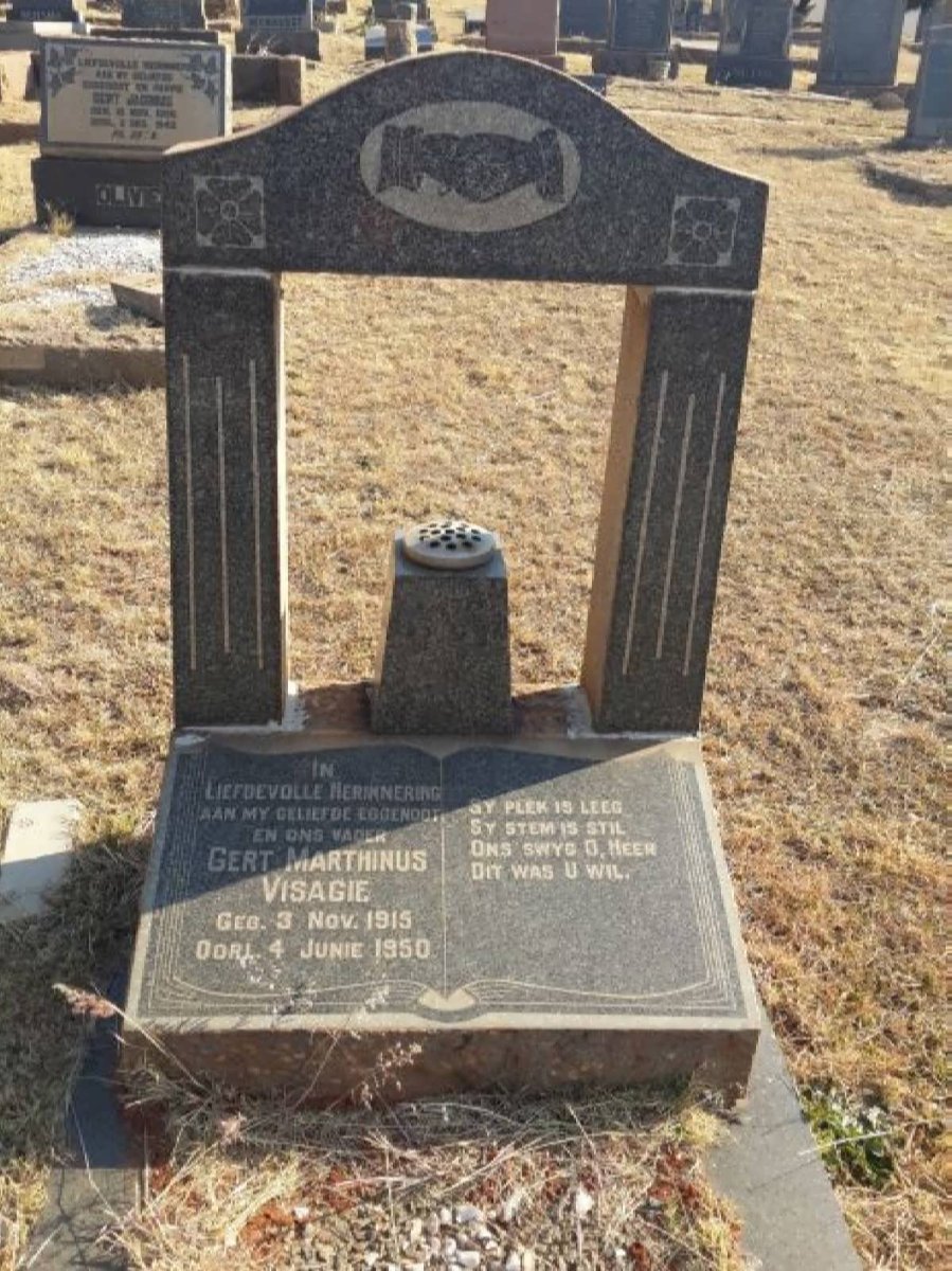 VISAGIE Gert Marthinus 1915-1950