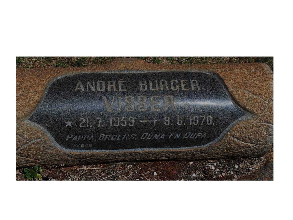 VISSER Andre Burger 1959-1970