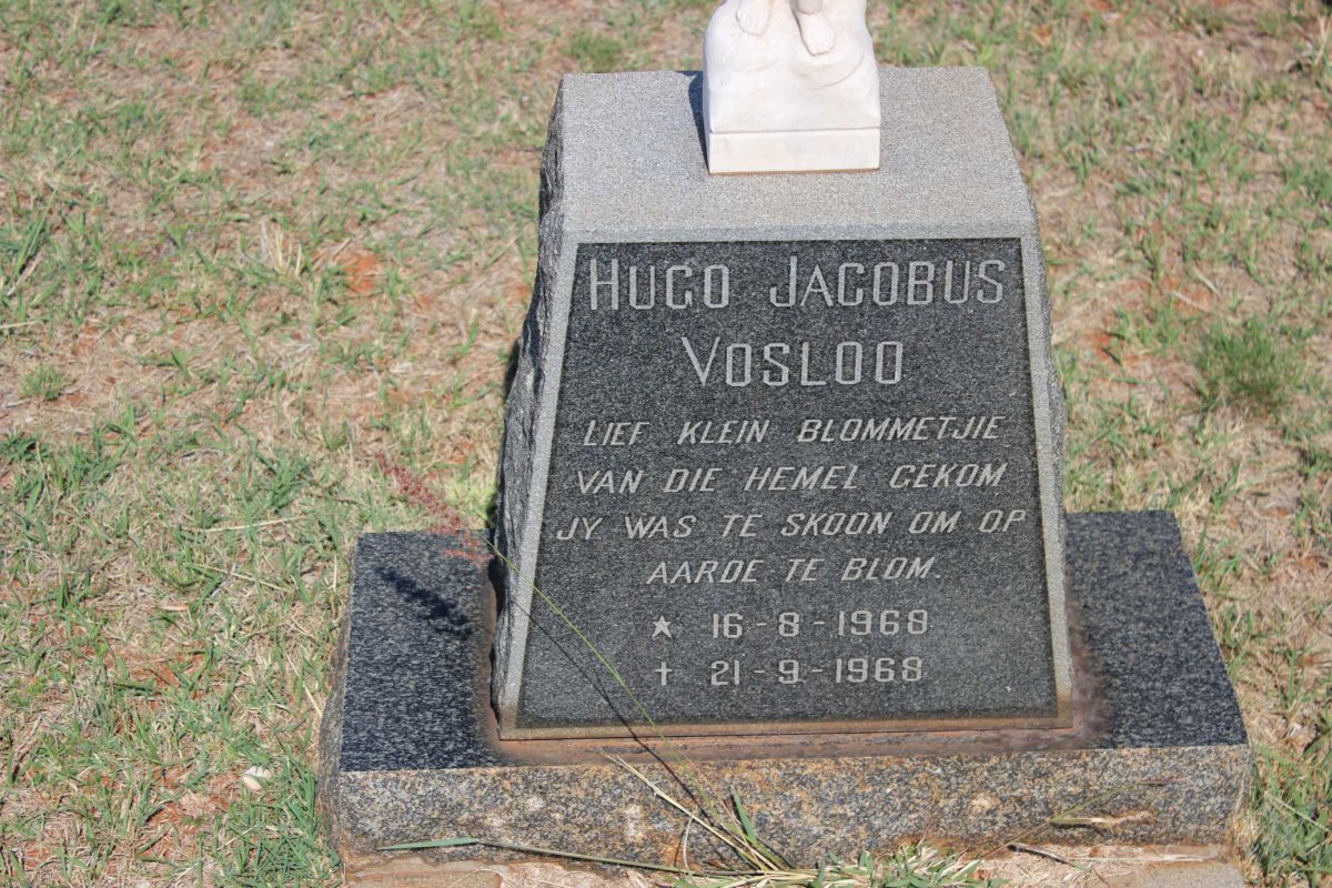VOSLOO Hugo Jacobus 1968-1968