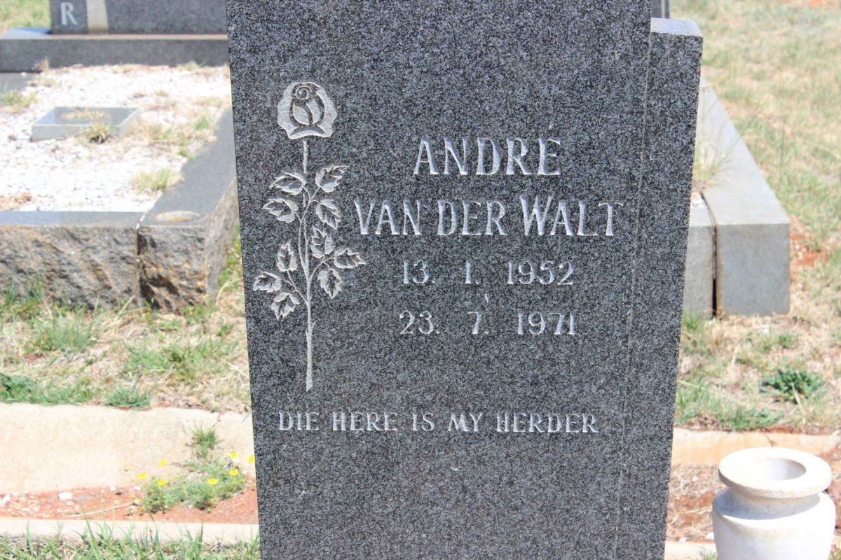 WALT André, van der 1952-1971