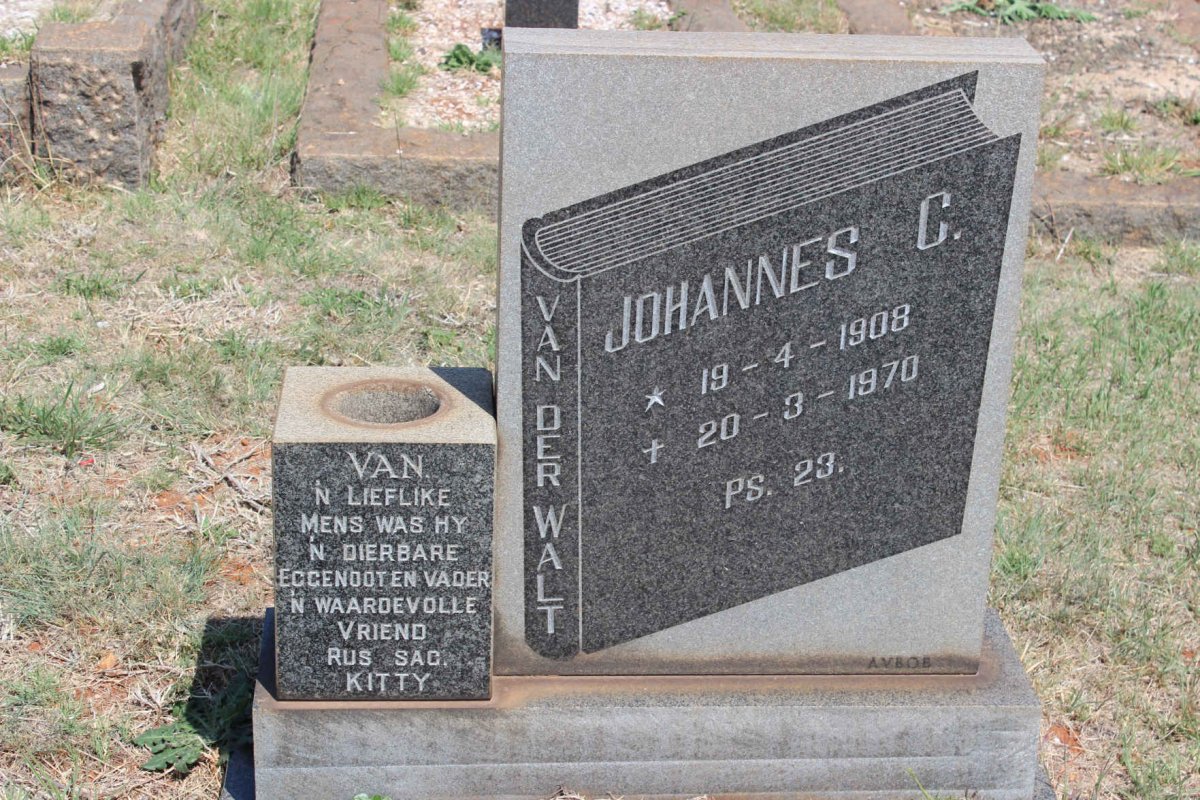 WALT Johannes C., van der 1908-1970