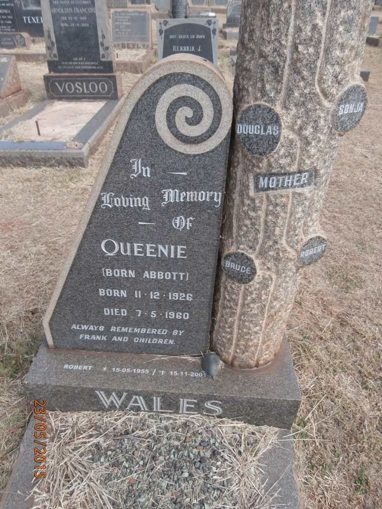 WALES Queenie nee ABBOTT 1926-1960