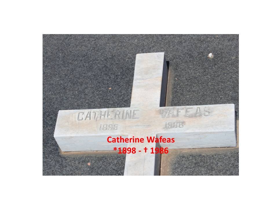WAFEAS Catherine 1898-1986