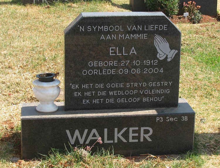 WALKER Ella 1912-2004