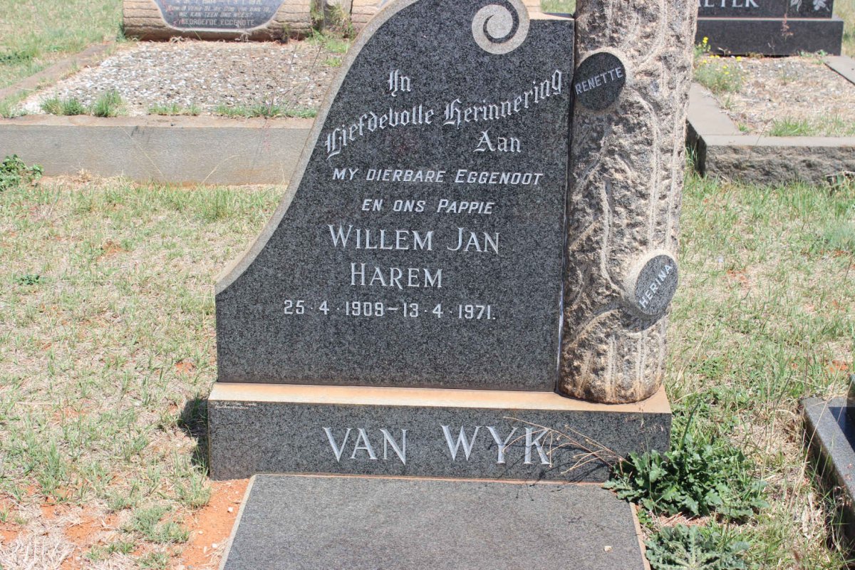 WYK Willem Jan Harem, van 1909-1971