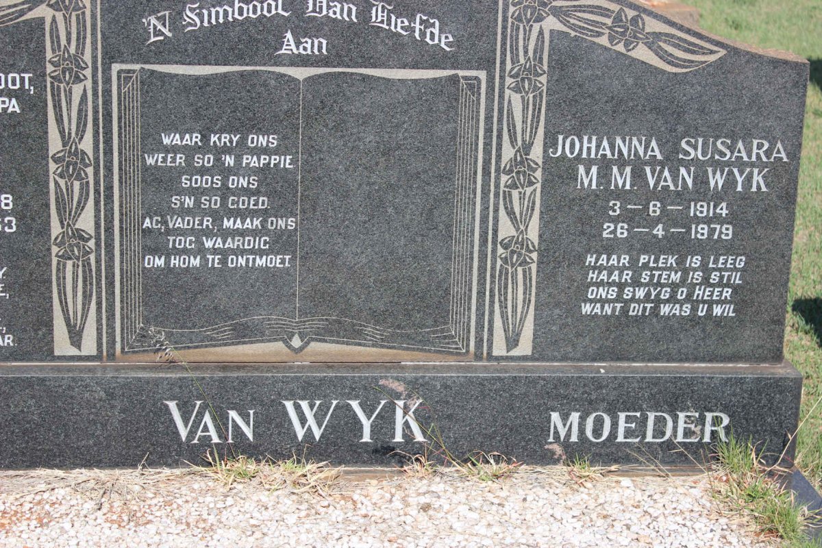 WYK Floris Johannes, van 1908-1963 & Johanna Susara M.M. 1914-1979 _1