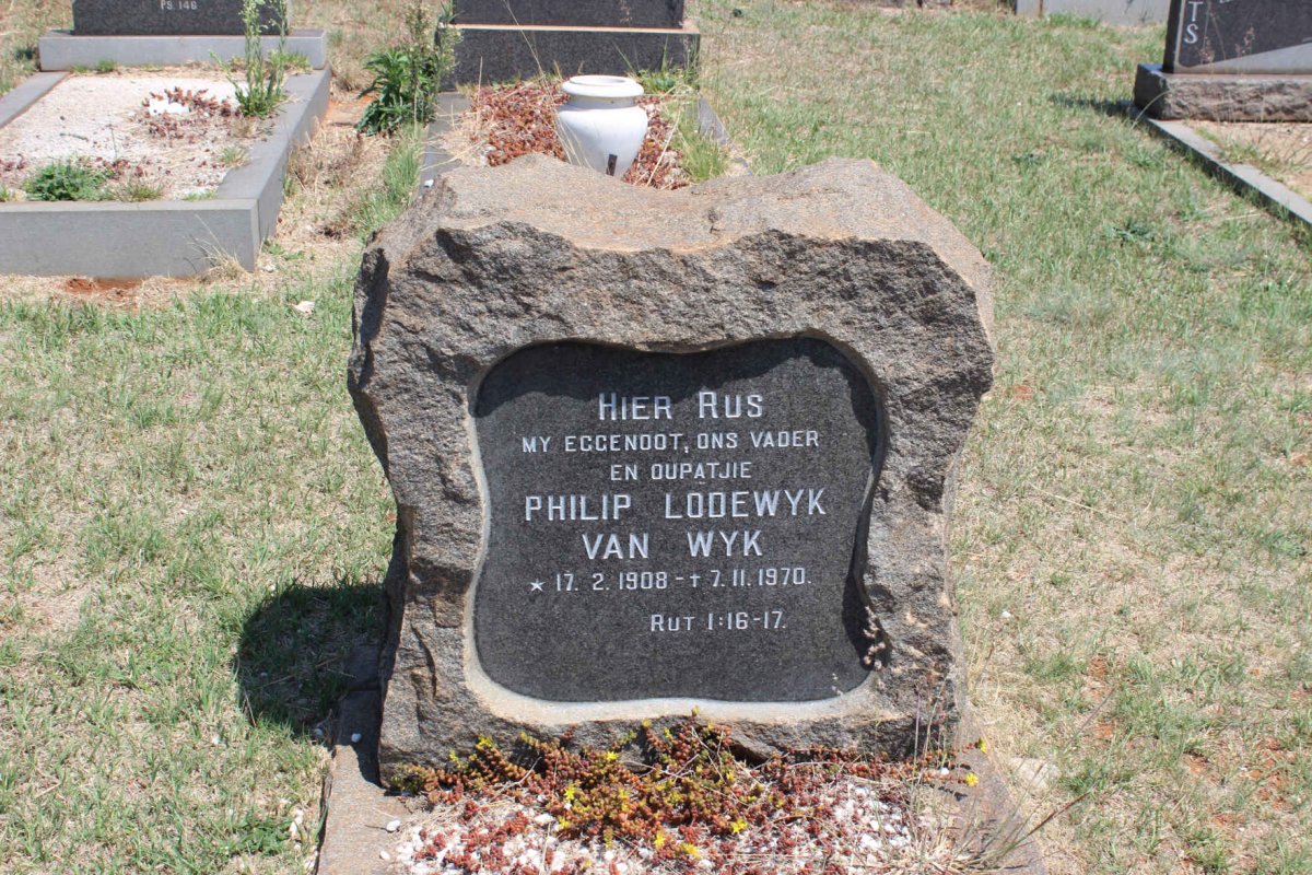 WYK Philip Lodewyk, van 1908-1970