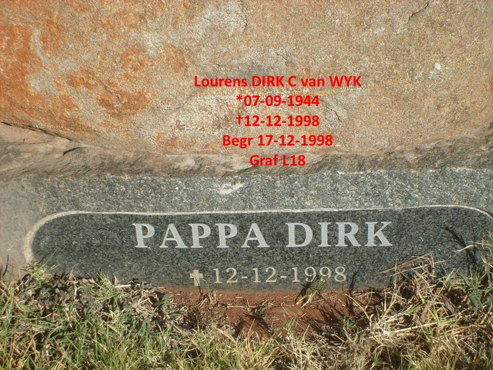 WYK Lourens Dirk C. 1944-1998