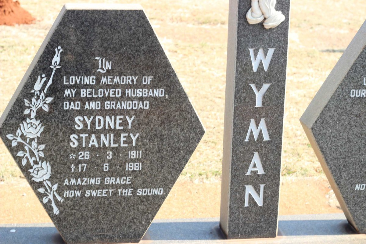 WYMAN Sydney Stanley 1911-1981 &amp; Judith 1915-2000