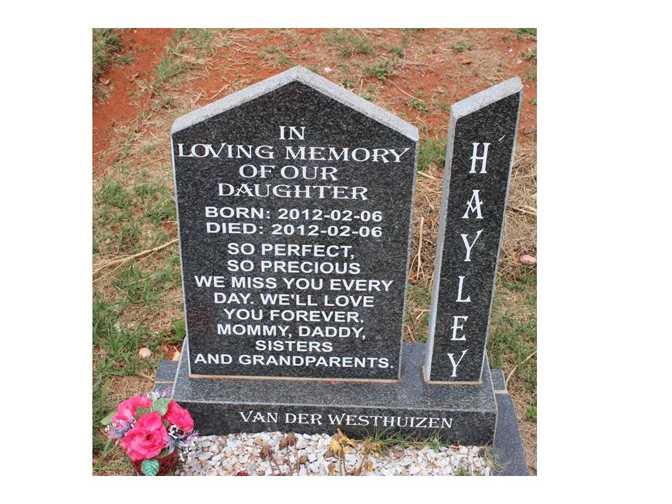 WESTHUIZEN Hayley, van der 2012-2012