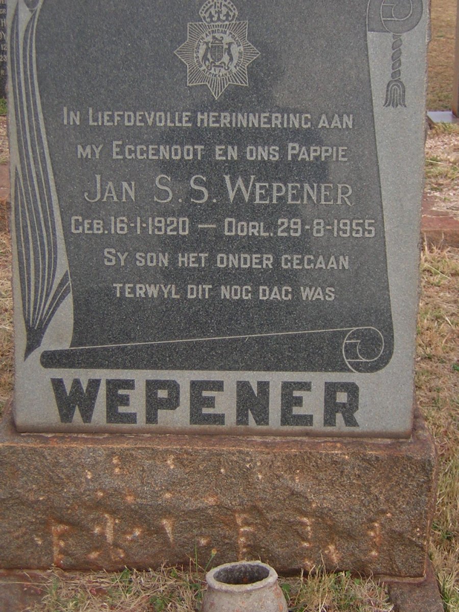 WEPENER Jan S.S. 1920-1955