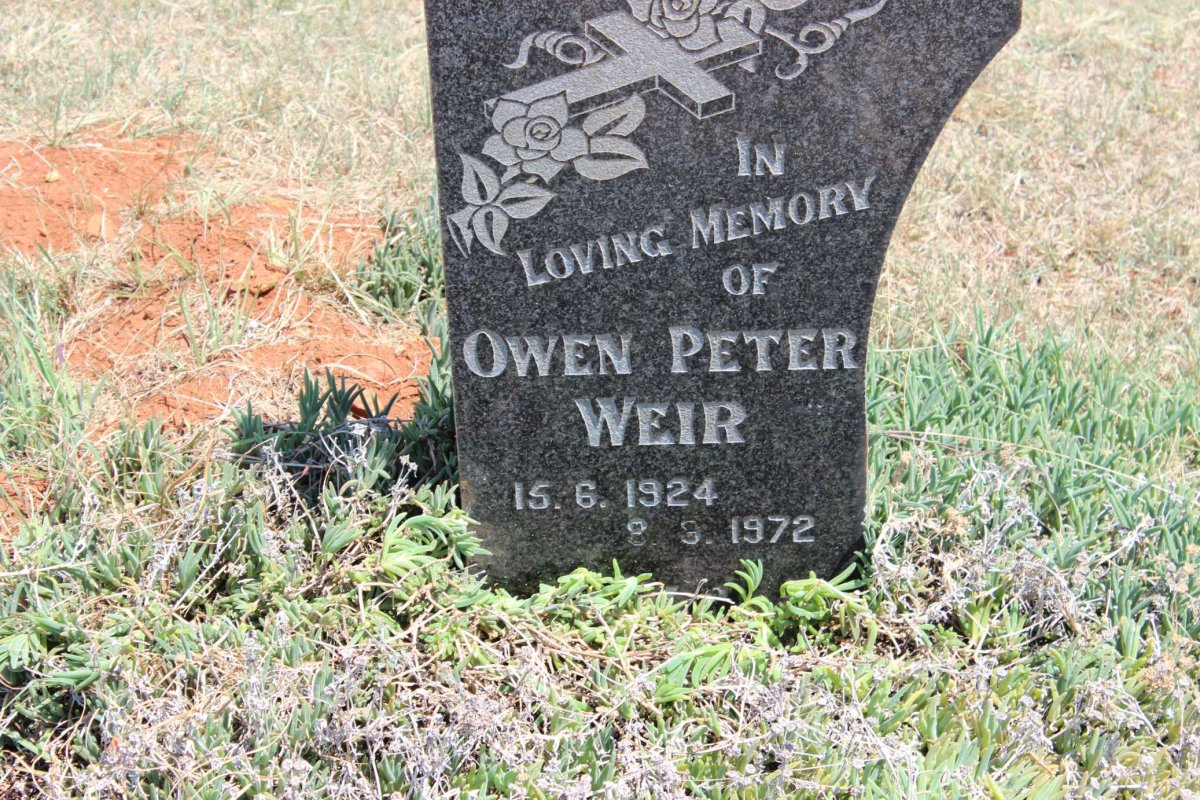 WEIR Owen Peter 1924-1972