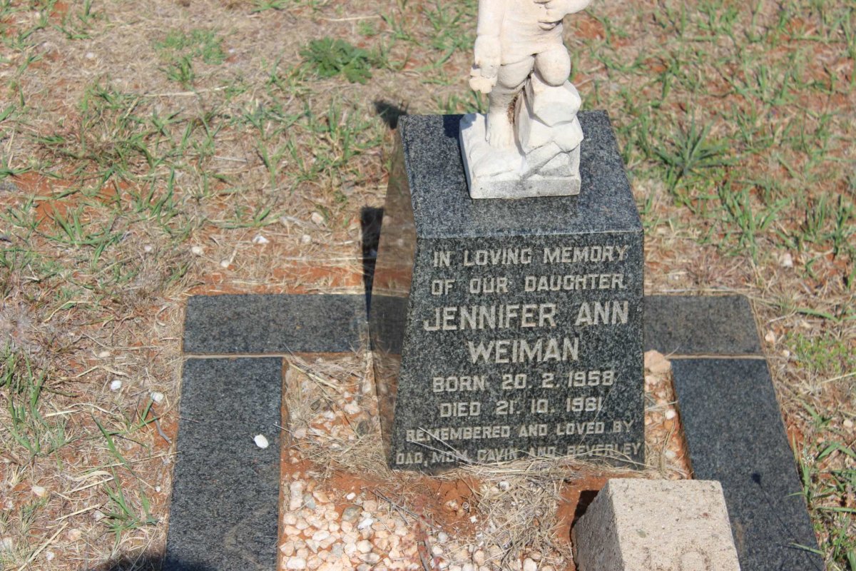 WEIMAN Jennifer Ann 1958-1961
